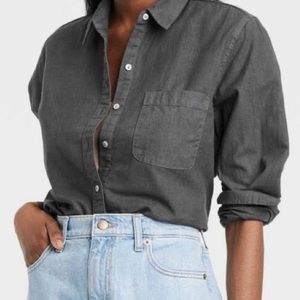 Universal Thread Grey Button down top